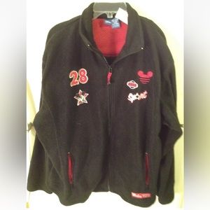 Disney Mickey Mouse zip up jacket size XL black